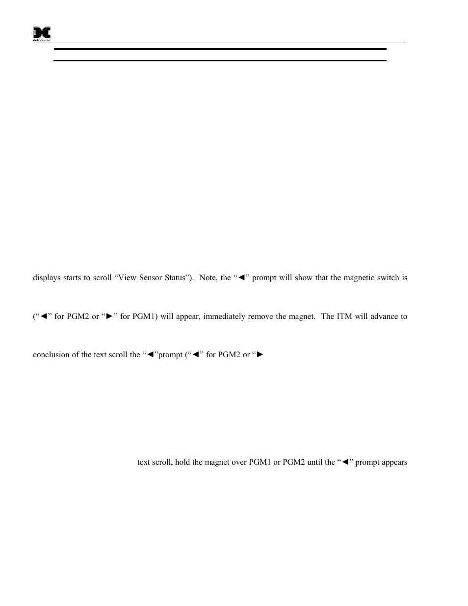 Program mode, Navigating program mode, View sensor status | 5 program mode | Detcon FP-700 User Manual | Page 22 / 50