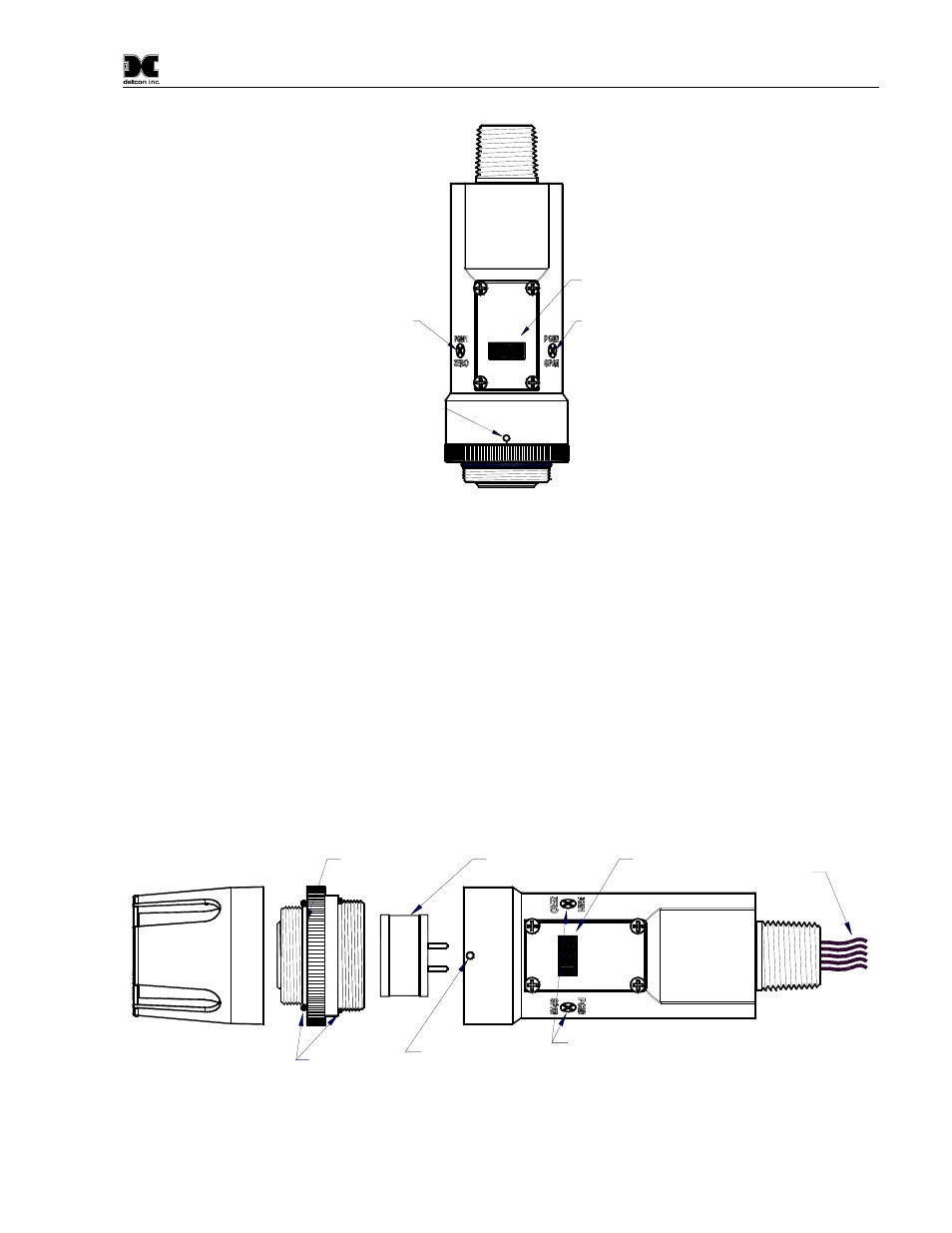 Modular mechanical design, 3 modular mechanical design, Figure 5 sensor assembly front view | Figure 6 sensor assembly breakaway | Detcon FP-700 User Manual | Page 7 / 50