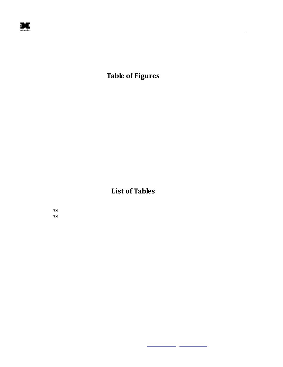 Table of figures, List of tables | Detcon IR-700 User Manual | Page 4 / 50