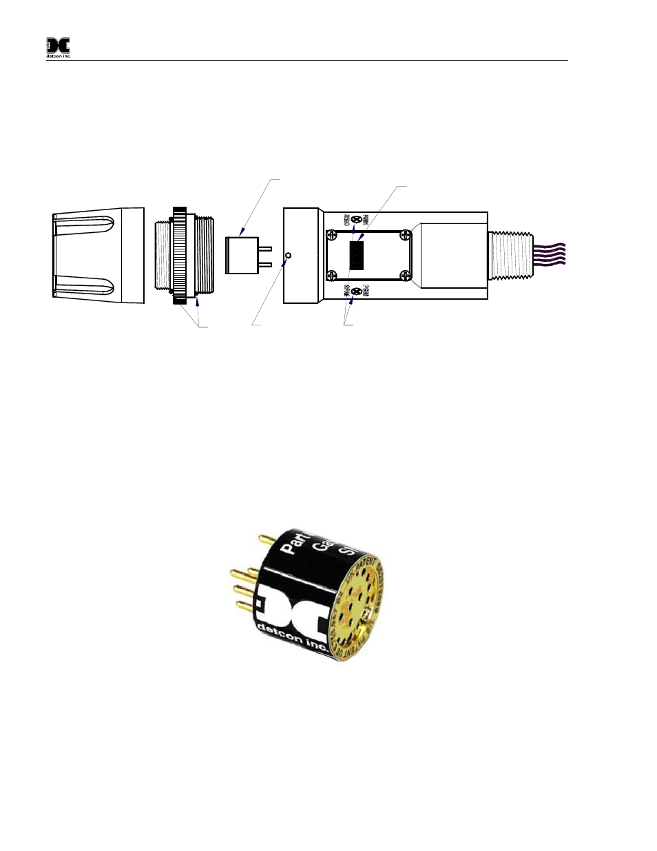 Plug-in replaceable sensor, 4 plug-in replaceable sensor, Figure 6 sensor assembly breakaway | Figure 7 ir sensor cell | Detcon IR-700 User Manual | Page 8 / 50