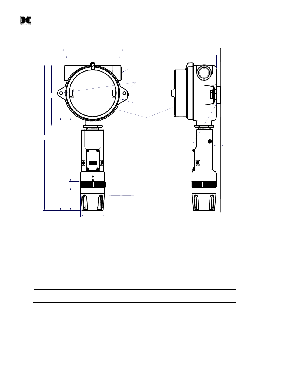 Electrical installation, Figure 8 outline and mounting dimensions, Figure 8 | 5 electrical installation | Detcon DM-700 User Manual | Page 12 / 58