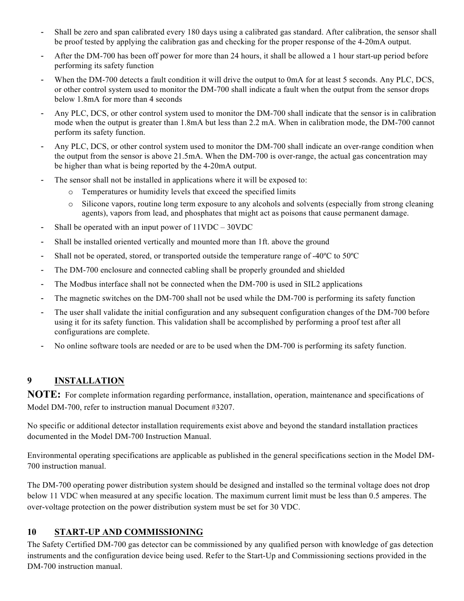 Detcon DM-700 SIL 2 Safety Manual User Manual | Page 3 / 6