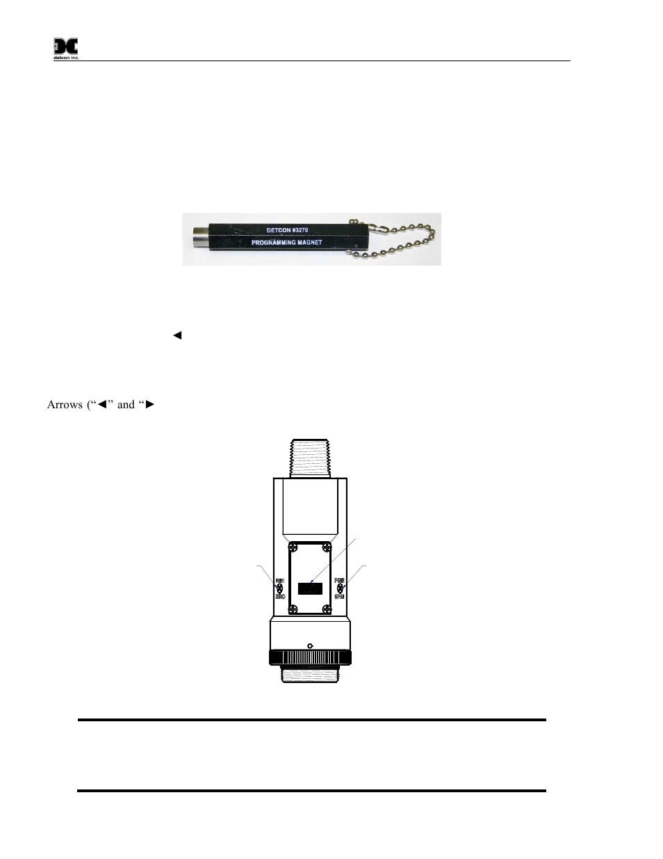 Operation, Programming magnet operating instructions, 1 programming magnet operating instructions | Detcon PI-700 User Manual | Page 16 / 64