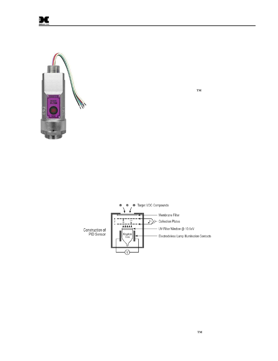 Introduction, Description, Sensor electronics design | Figure 1 typical sensor cell, 1 description, 2 sensor electronics design | Detcon PI-700 User Manual | Page 5 / 64