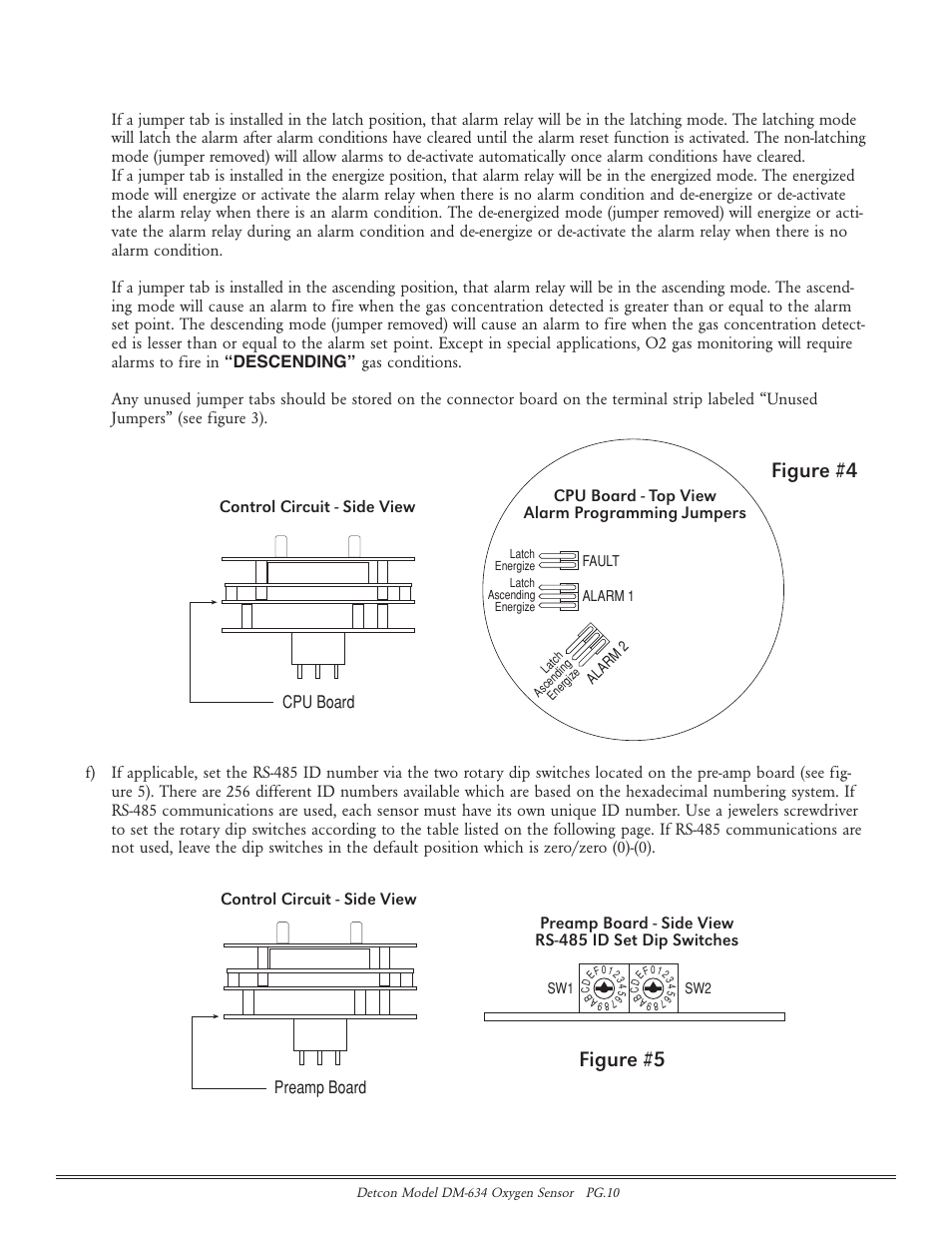 Figure #4, Figure #5 | Detcon DM-634 User Manual | Page 10 / 21