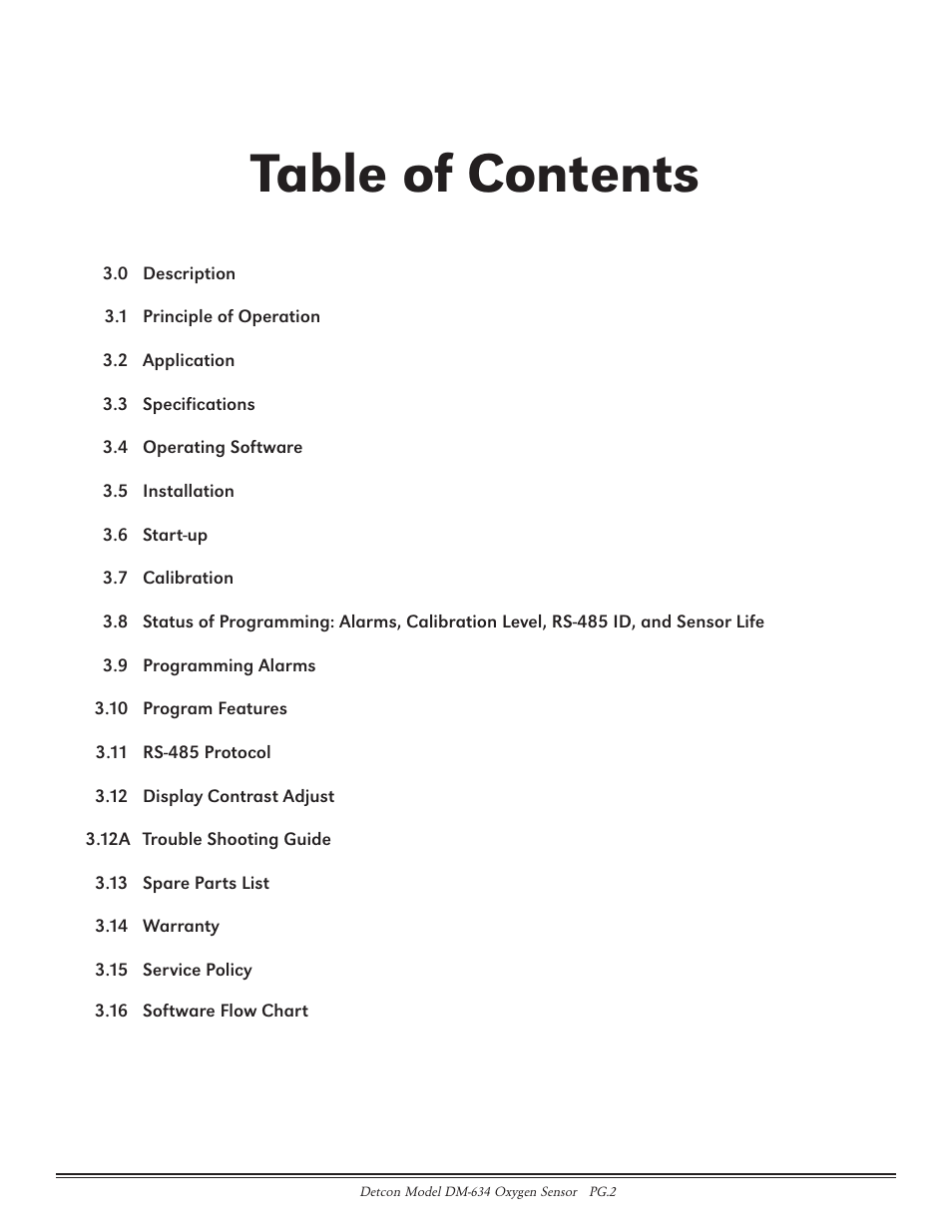 Detcon DM-634 User Manual | Page 2 / 21