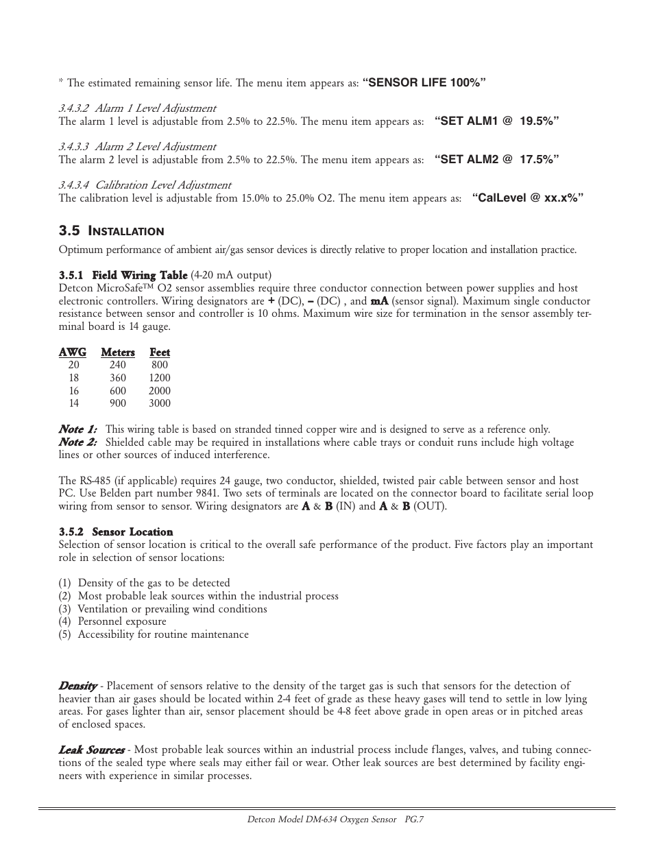 Detcon DM-634 User Manual | Page 7 / 21