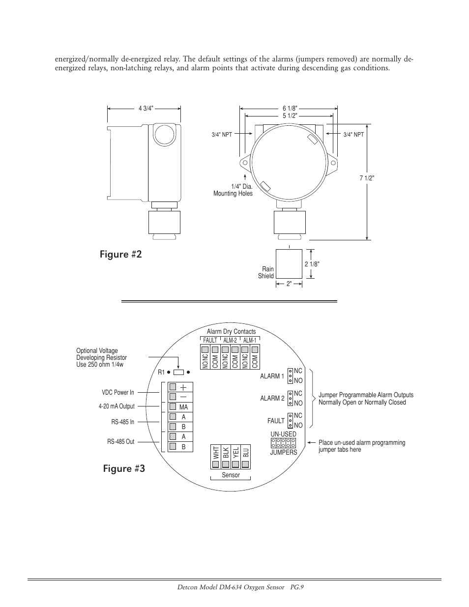 Figure #2, Figure #3 | Detcon DM-634 User Manual | Page 9 / 21