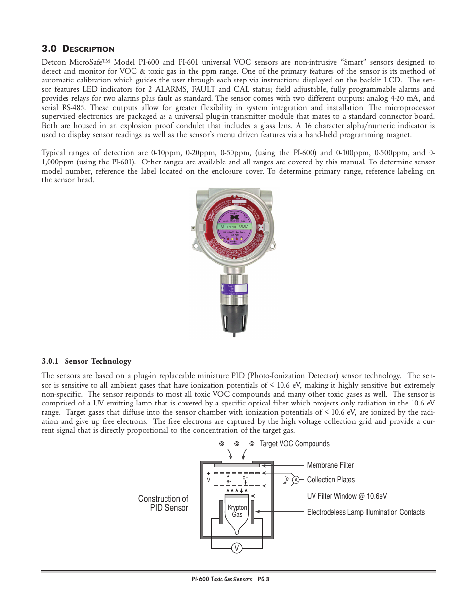 Detcon PI-600 User Manual | Page 3 / 37