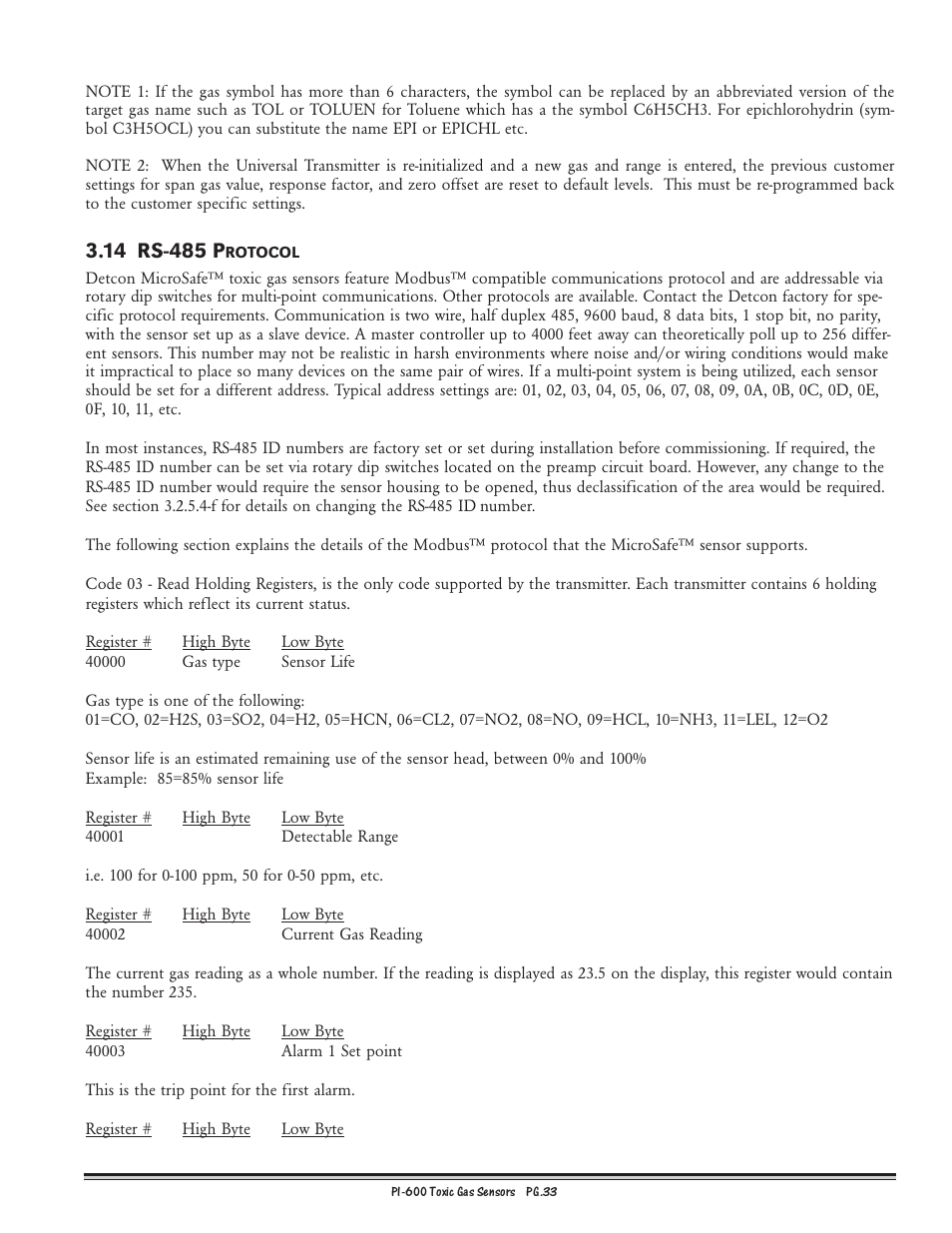 Detcon PI-600 User Manual | Page 33 / 37