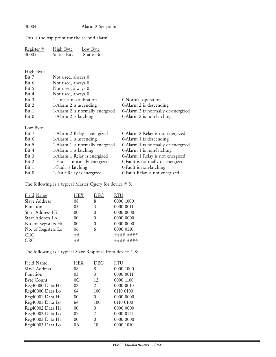 Detcon PI-600 User Manual | Page 34 / 37