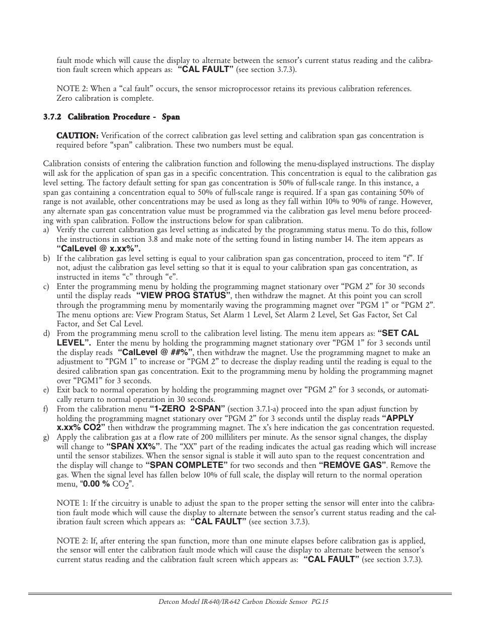 Detcon IR-642 User Manual | Page 15 / 24