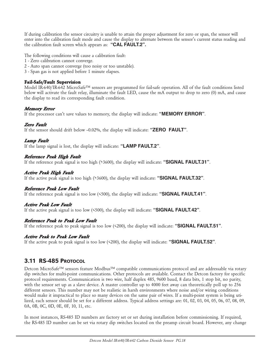 Detcon IR-642 User Manual | Page 18 / 24