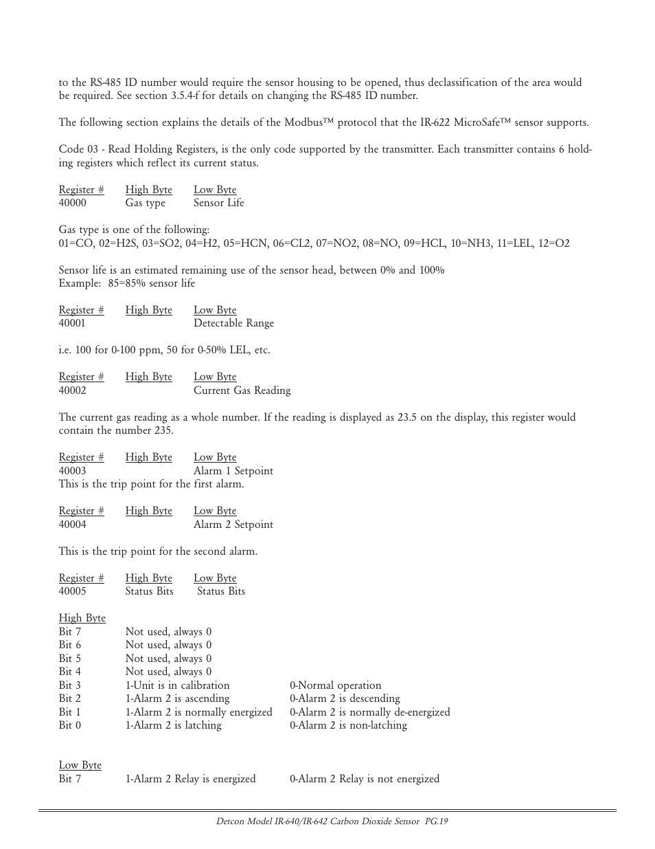 Detcon IR-642 User Manual | Page 19 / 24