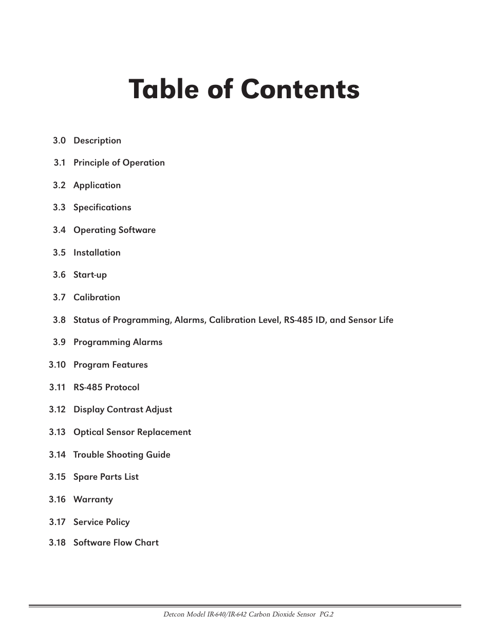 Detcon IR-642 User Manual | Page 2 / 24