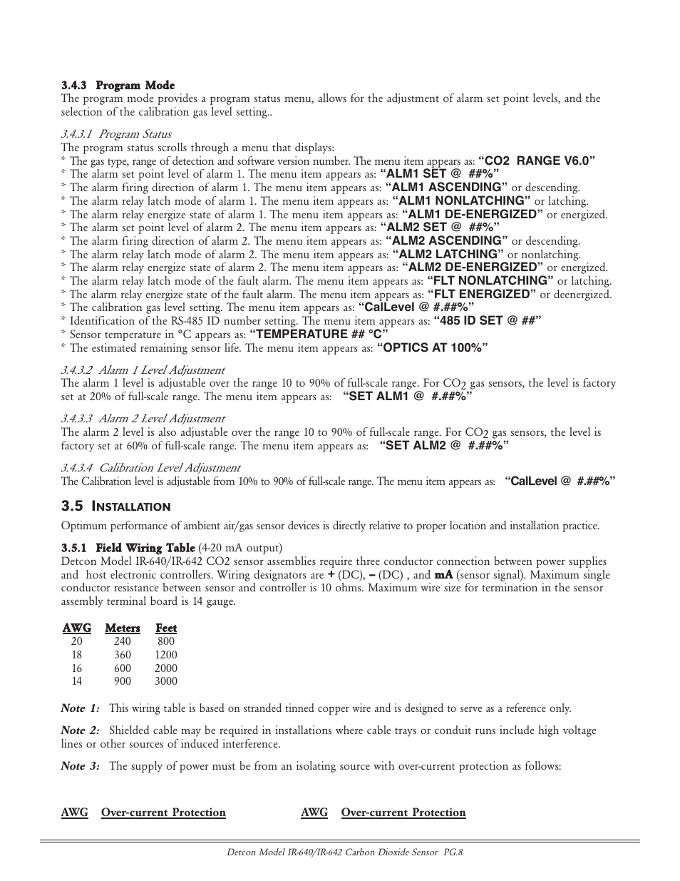 Detcon IR-642 User Manual | Page 8 / 24