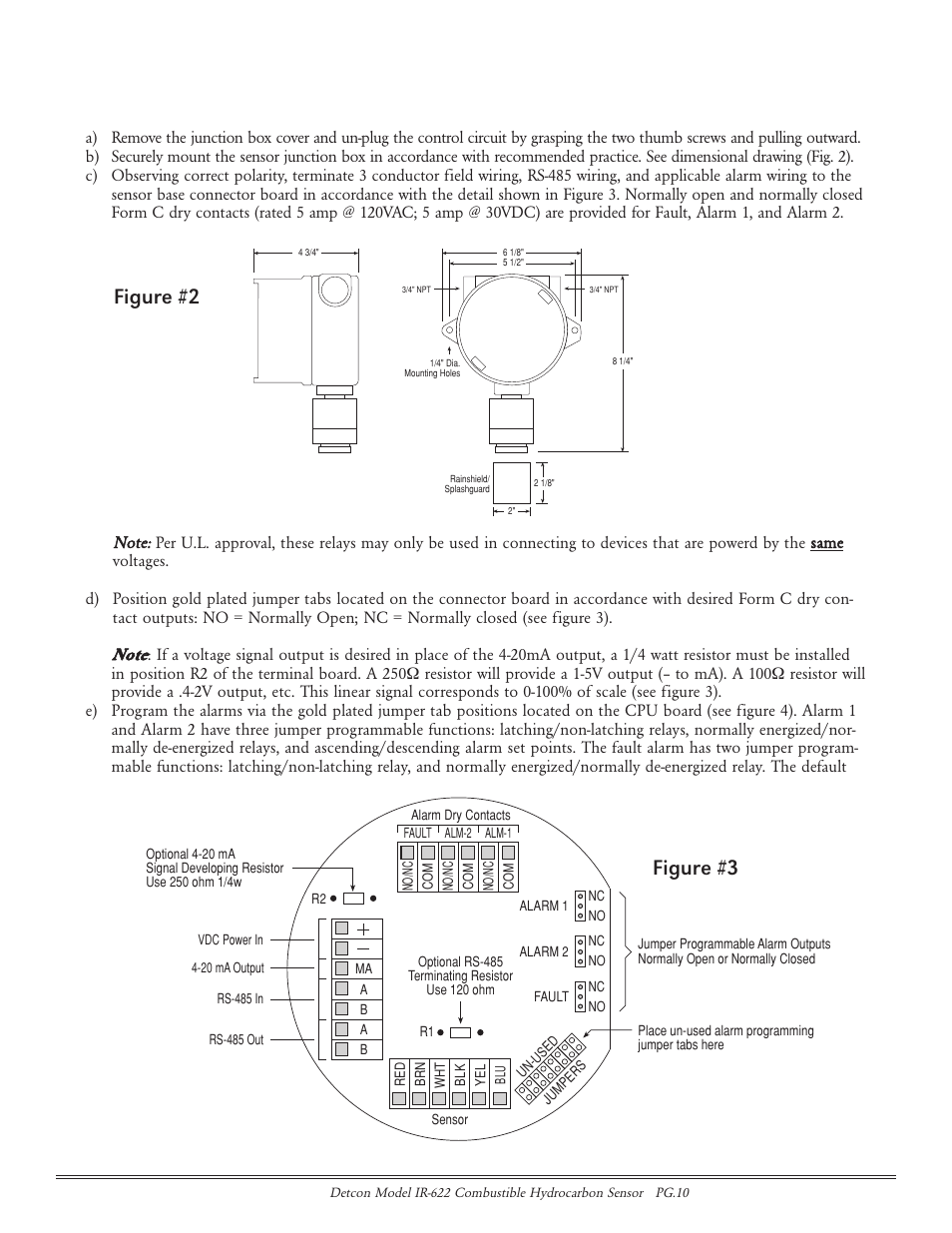 Figure #3, Figure #2 | Detcon IR-622 User Manual | Page 10 / 24