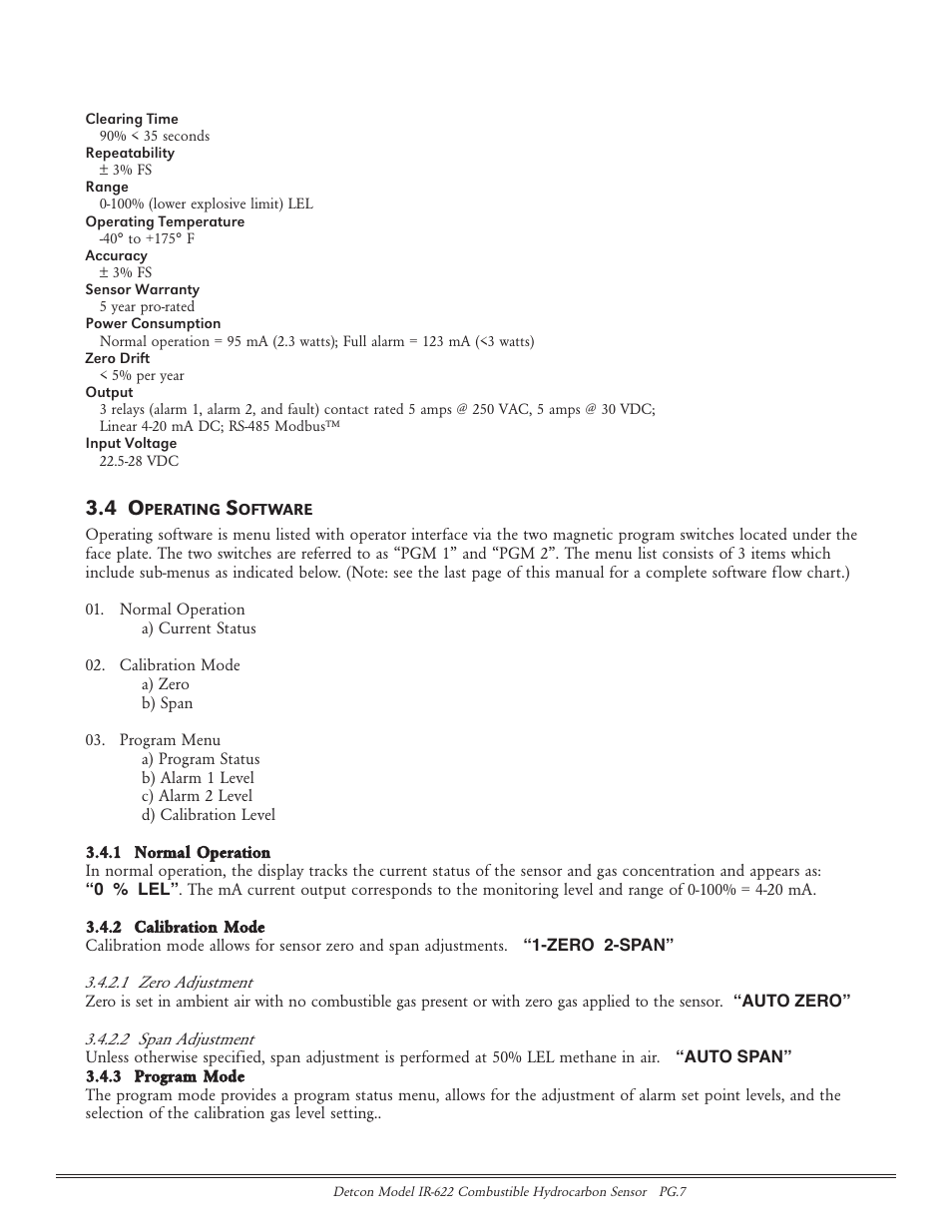 Detcon IR-622 User Manual | Page 7 / 24