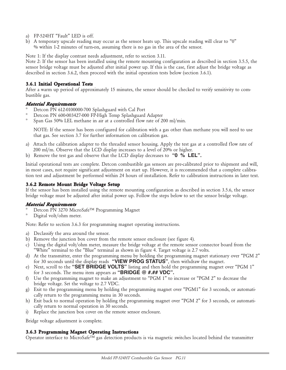 Detcon FP-524HT User Manual | Page 11 / 22