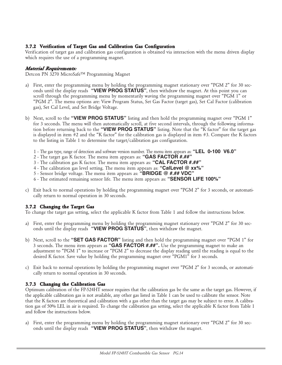 Detcon FP-524HT User Manual | Page 14 / 22