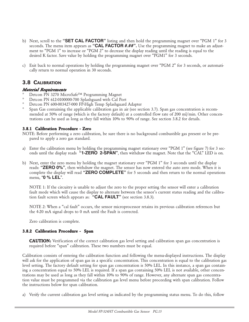 Detcon FP-524HT User Manual | Page 15 / 22