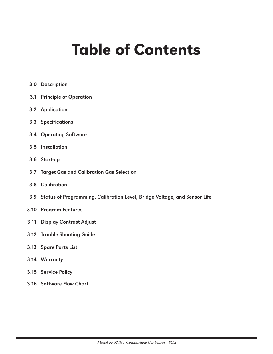 Detcon FP-524HT User Manual | Page 2 / 22