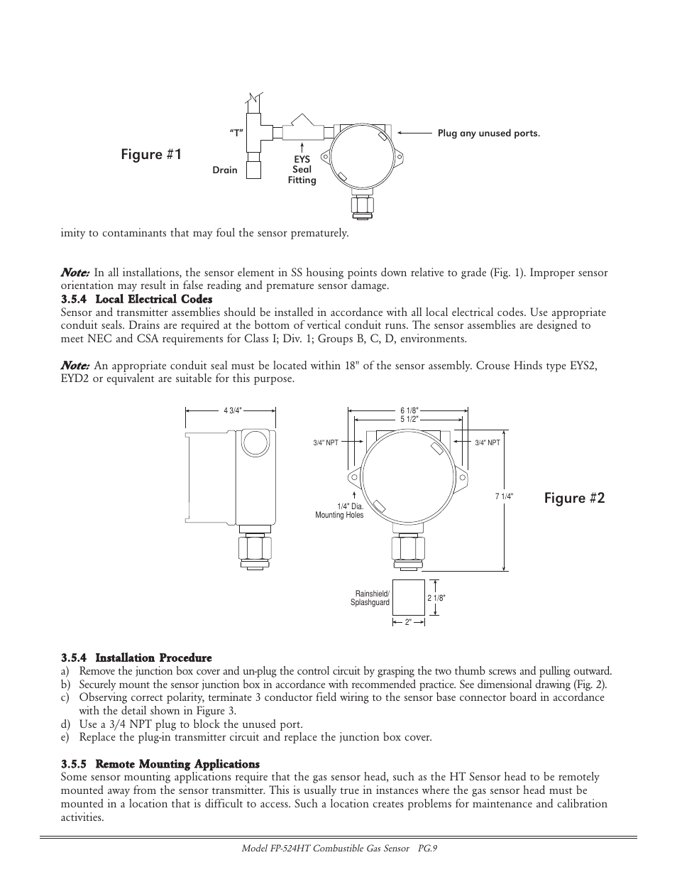 Figure #2, Figure #1 | Detcon FP-524HT User Manual | Page 9 / 22