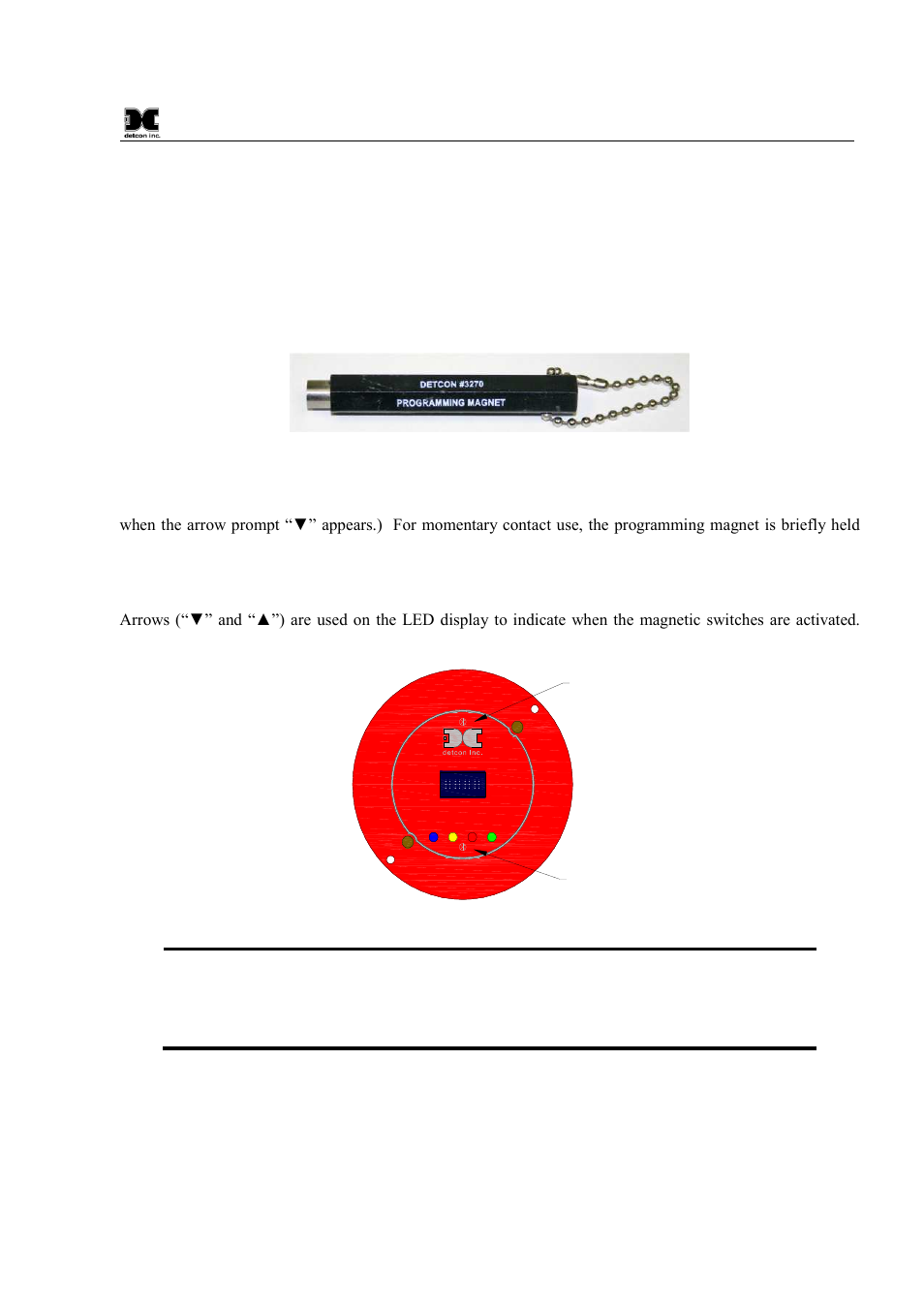 Operation, 1 programming magnet operating instructions, Figure 13 magnetic programming tool | Figure 14 magnetic programming switches | Detcon FP-624D User Manual | Page 17 / 46