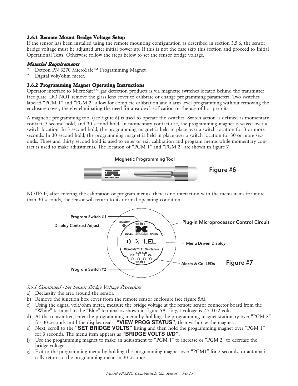 Figure #6, Figure #7 | Detcon FP-624C User Manual | Page 13 / 26