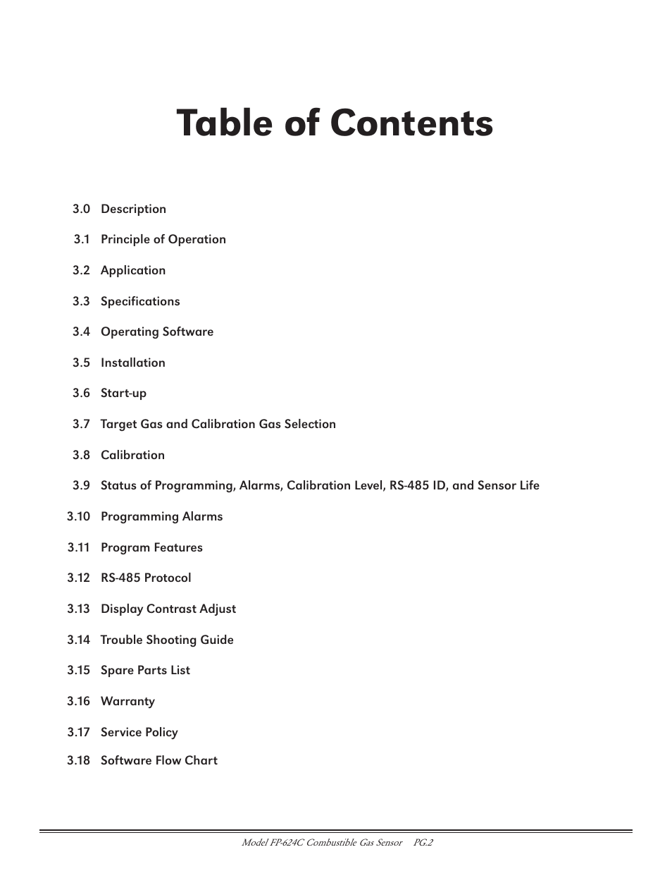 Detcon FP-624C User Manual | Page 2 / 26