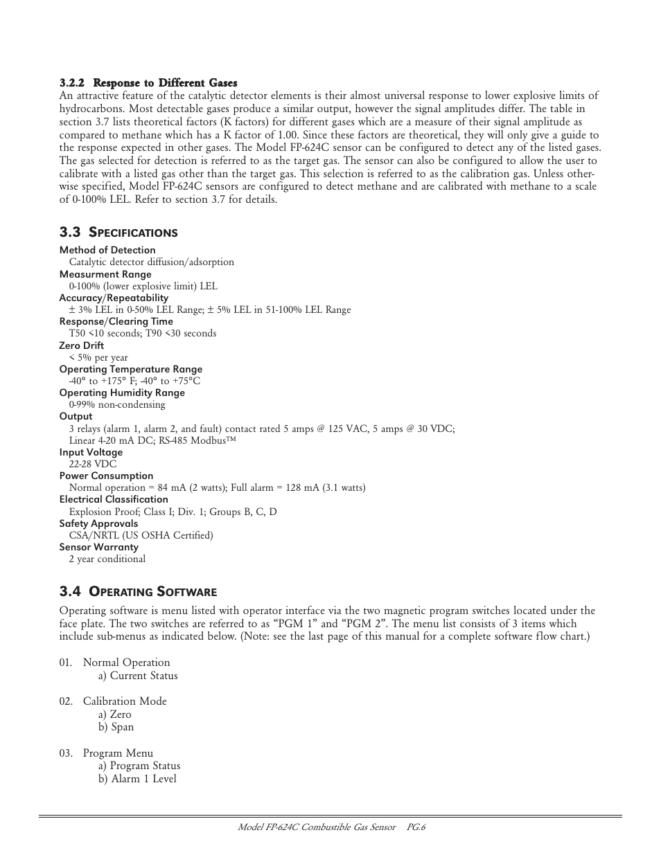 Detcon FP-624C User Manual | Page 6 / 26