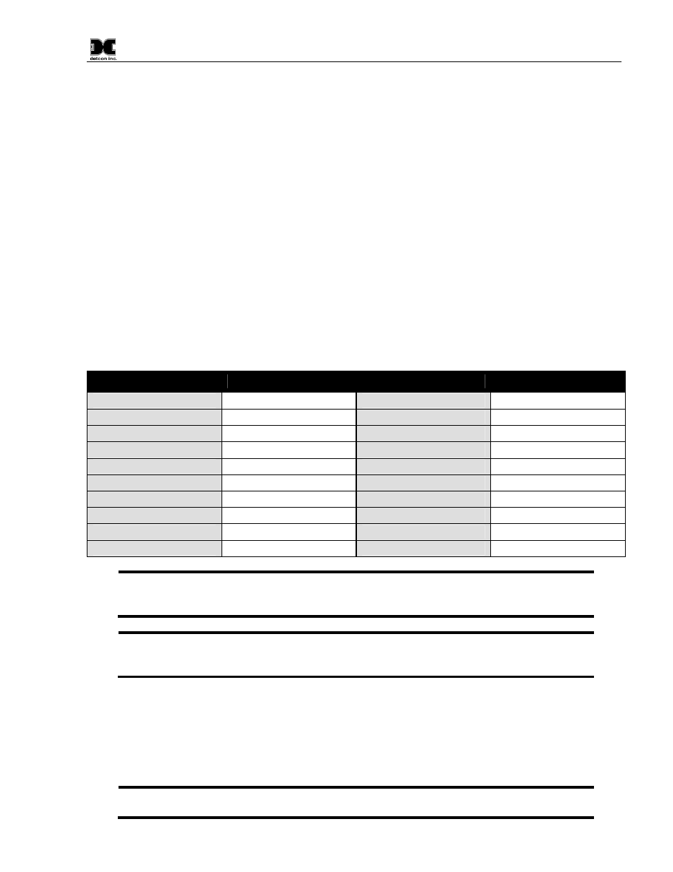 Mounting installation, Table 1 cross interference gases, 4 mounting installation | Detcon TP-624D User Manual | Page 11 / 44