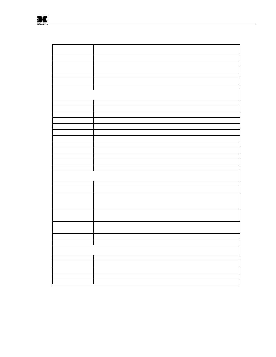 Detcon TP-624D User Manual | Page 43 / 44