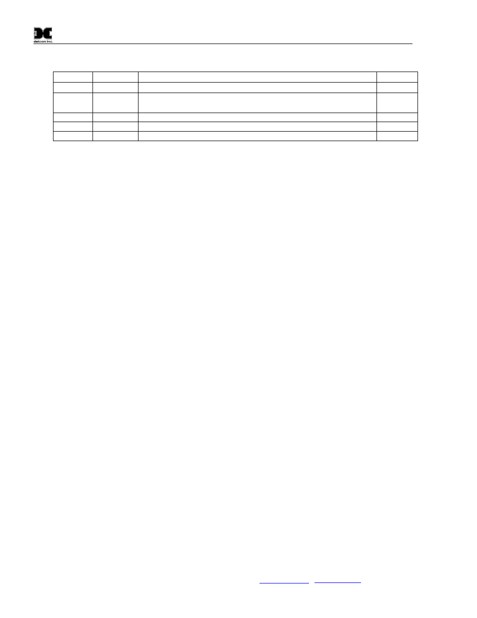 Revision log, 3 revision log | Detcon TP-624D User Manual | Page 44 / 44