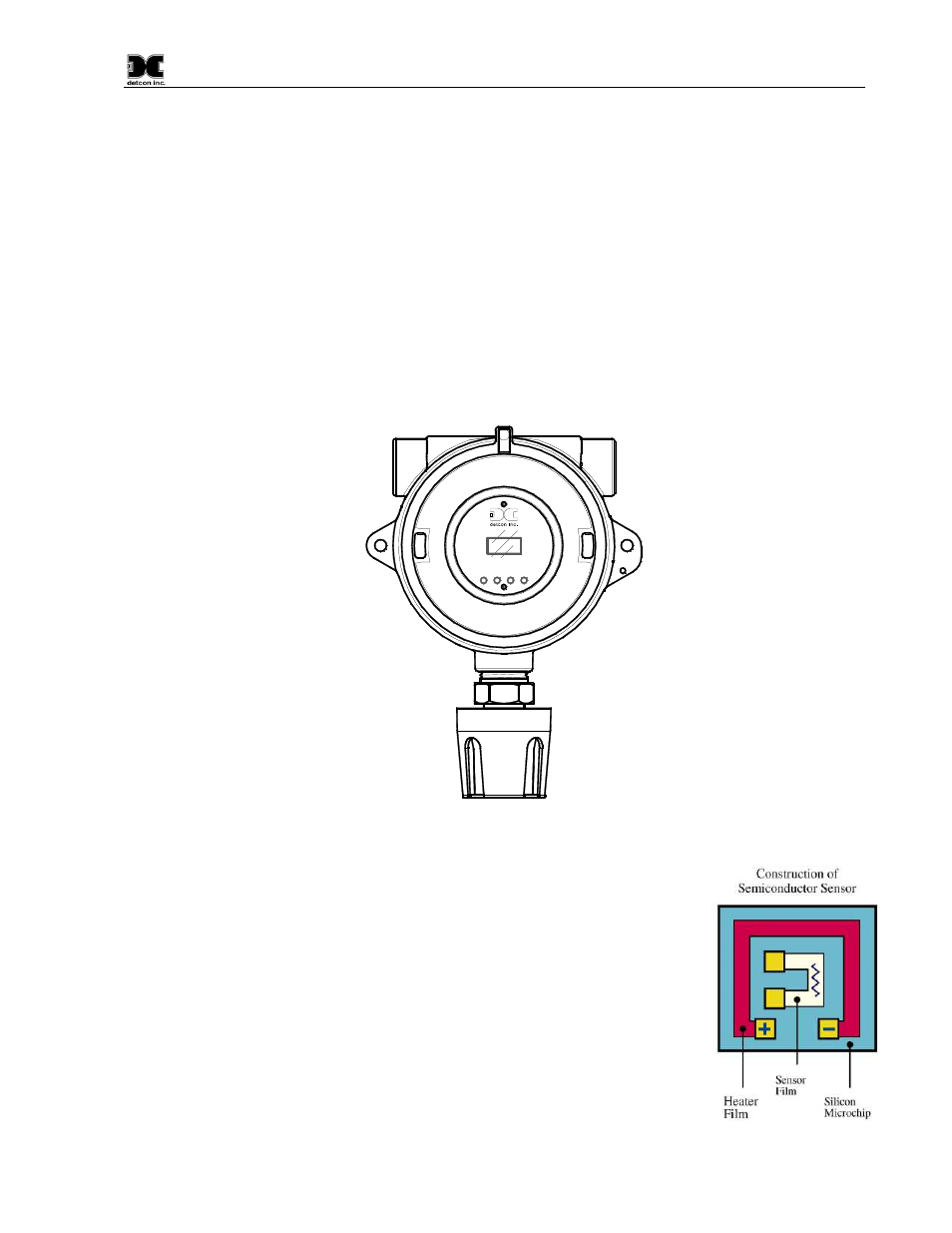 Introduction, Description, Figure 1 sensor assembly front view | 1 description, Solid state h | Detcon TP-624D User Manual | Page 5 / 44
