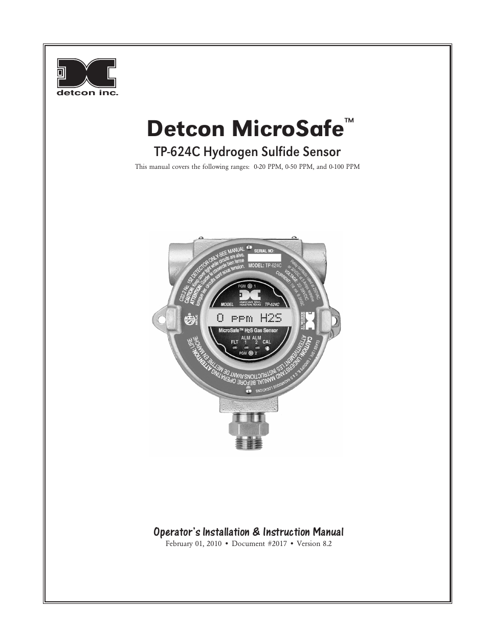 Detcon TP-624C User Manual | 25 pages