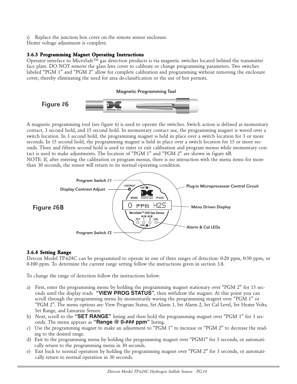 Figure #6, Figure #6b | Detcon TP-624C User Manual | Page 14 / 25