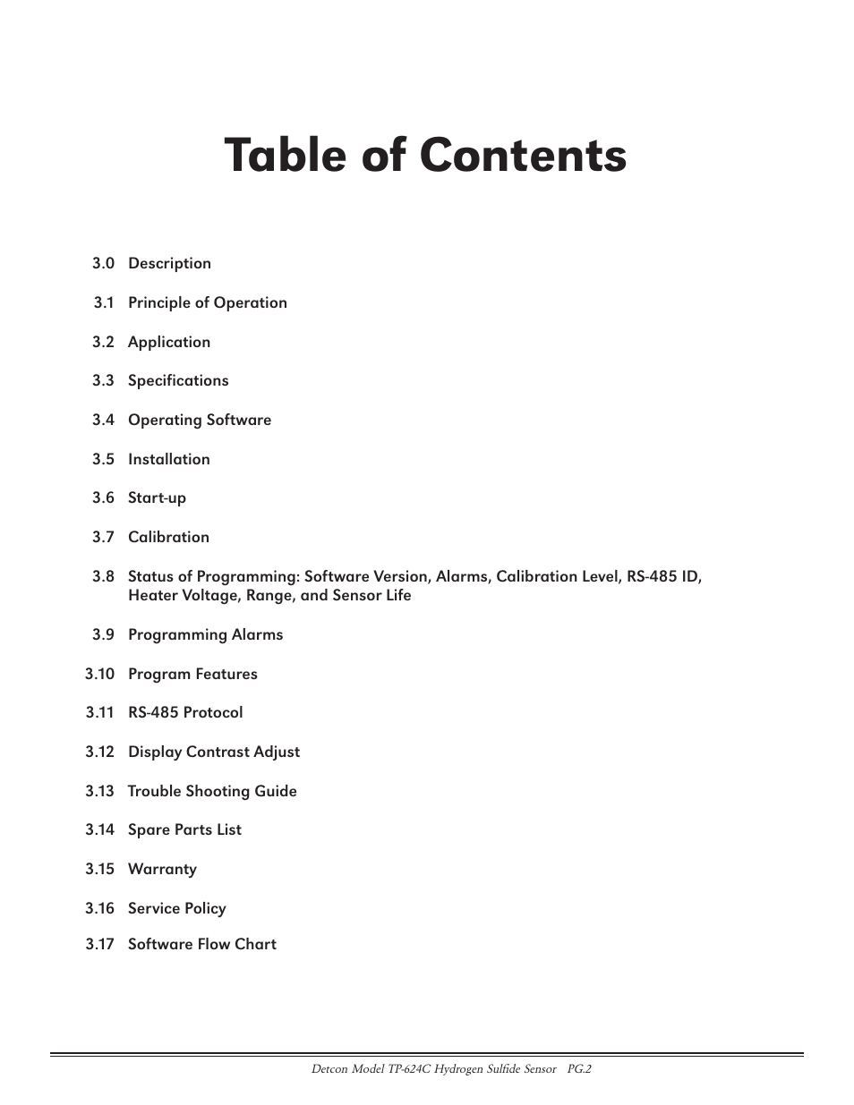 Detcon TP-624C User Manual | Page 2 / 25