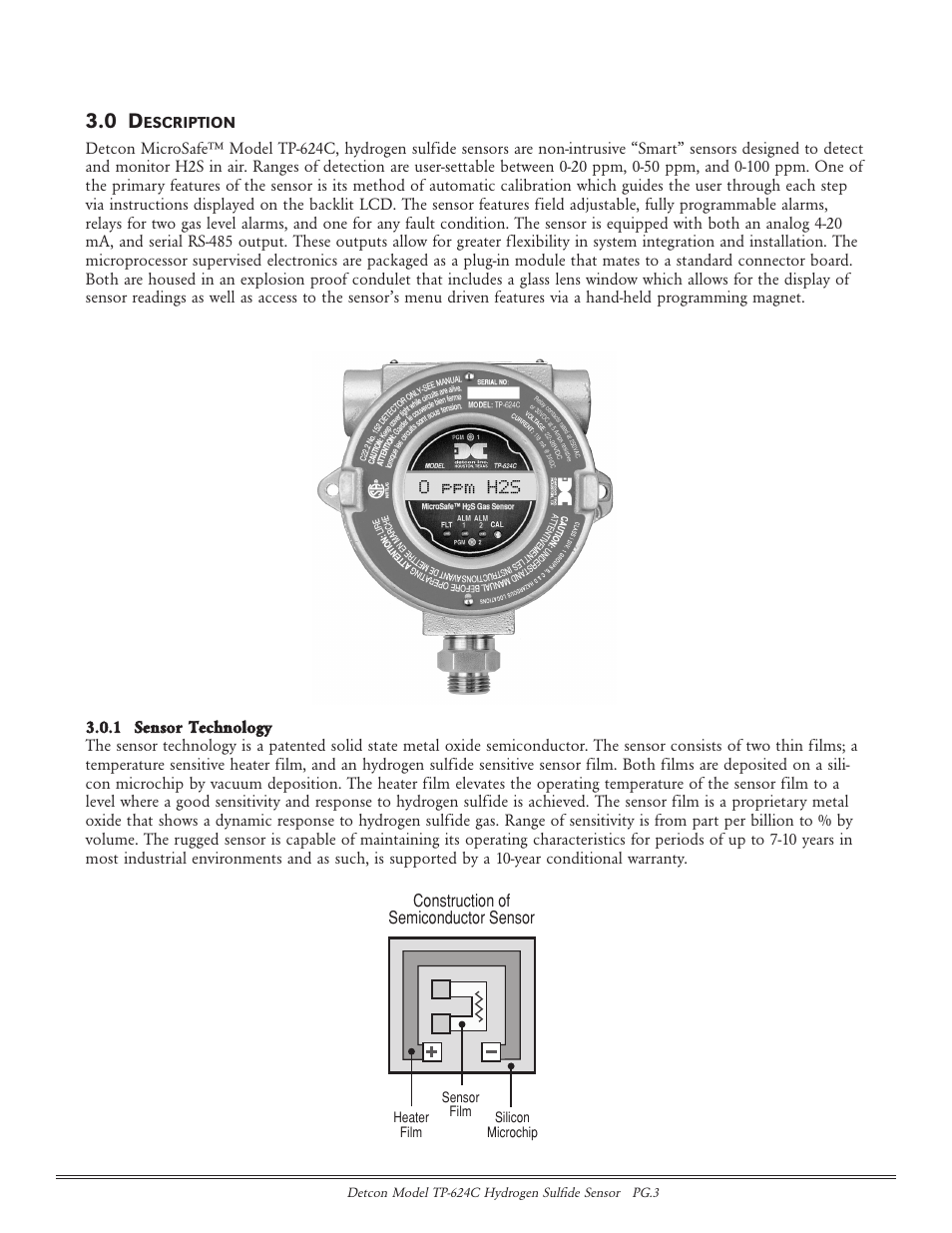 Detcon TP-624C User Manual | Page 3 / 25