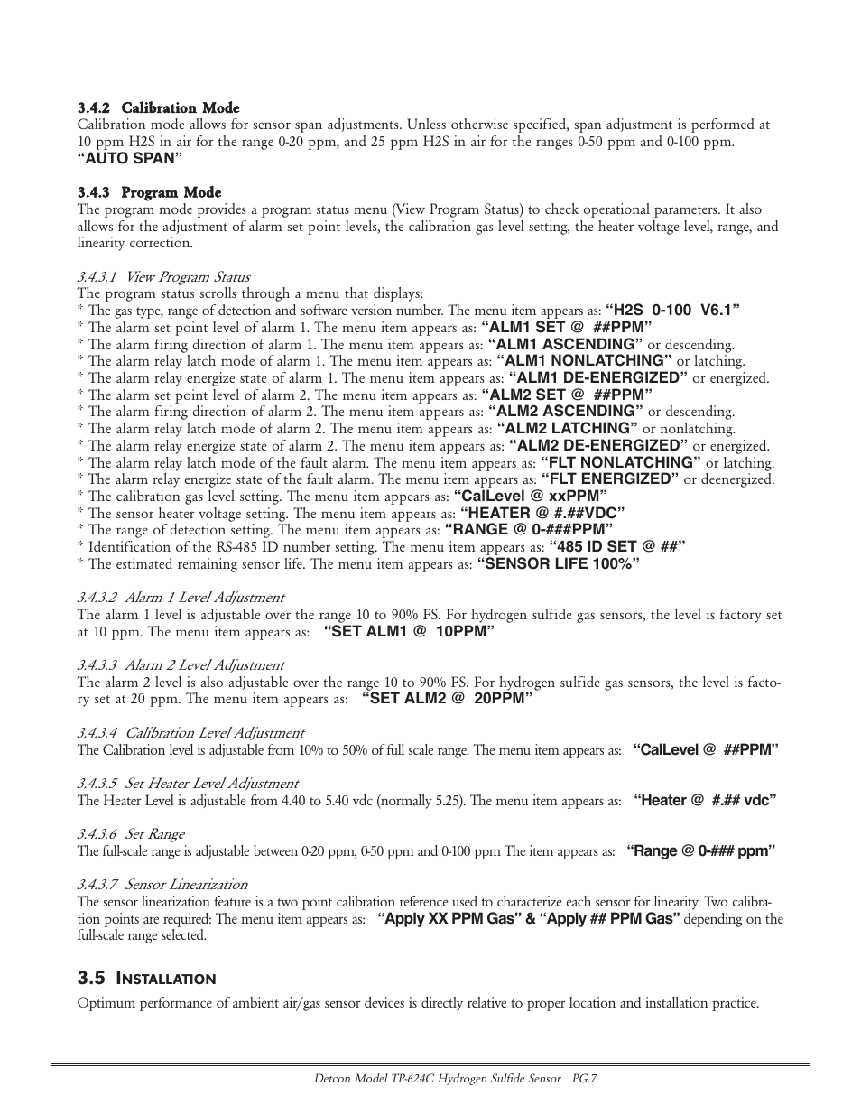 Detcon TP-624C User Manual | Page 7 / 25