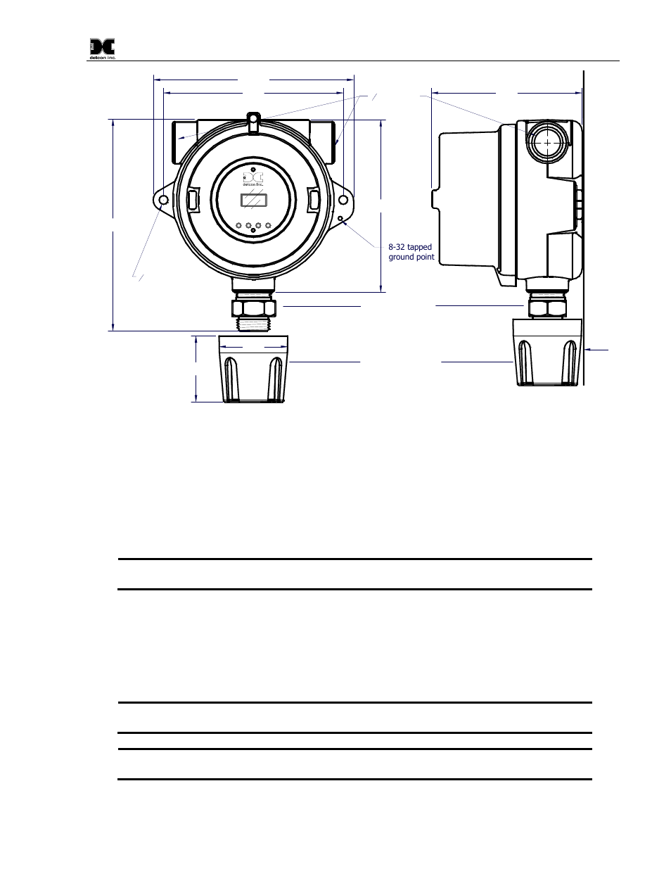 Electrical installation, Figure 6 typical outline and mounting dimensions, 5 electrical installation | Wa ll, H2s sensor splash guard | Detcon TP-524D-HRT User Manual | Page 11 / 52