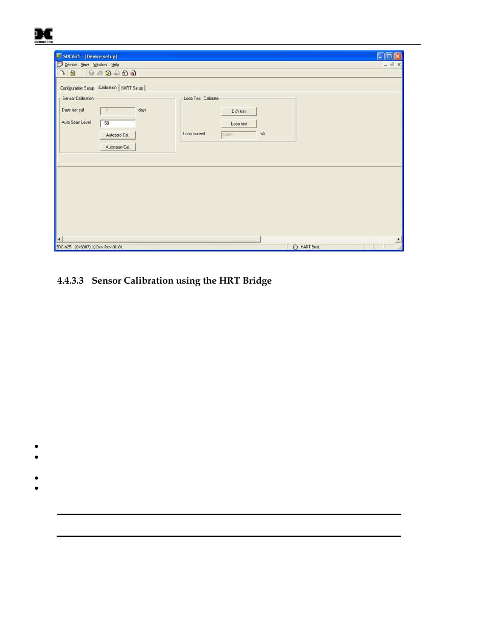 Figure 16 fp calibration screen | Detcon TP-524D-HRT User Manual | Page 36 / 52