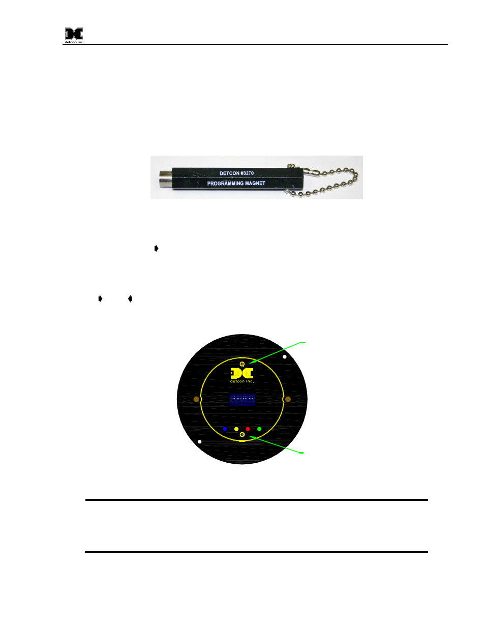 Operation, Programming magnet operating instructions, 1 programming magnet operating instructions | Detcon TP-524D User Manual | Page 15 / 40