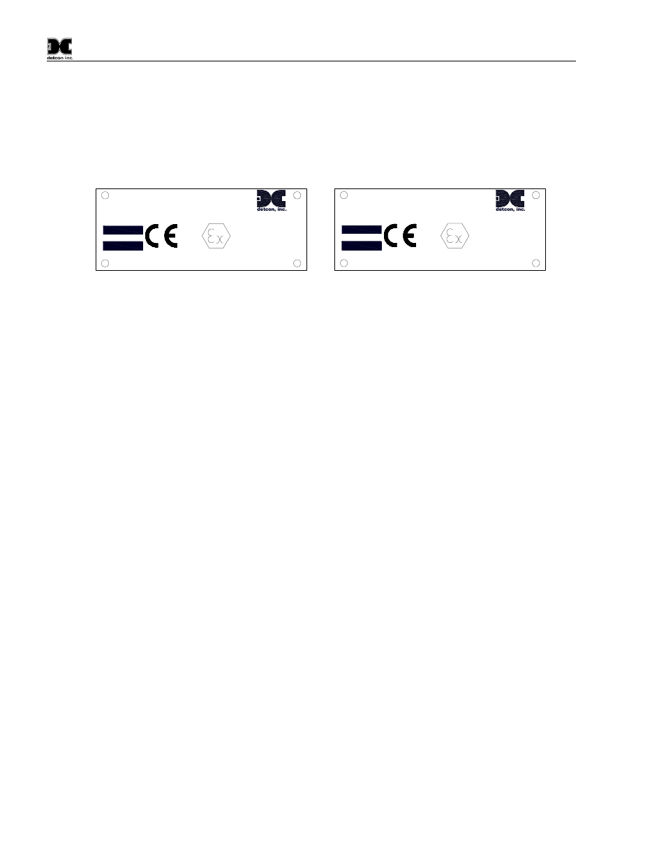 Installation, Atex operational guidelines for safe use, Sensor placement | Figure 6 tp 524d atex approval labels, 1 atex operational guidelines for safe use, 2 sensor placement | Detcon TP-524D User Manual | Page 8 / 40