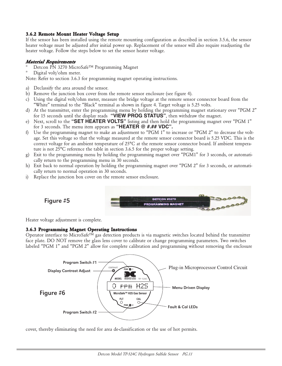 Figure #5, Figure #6 | Detcon TP-524C User Manual | Page 11 / 20