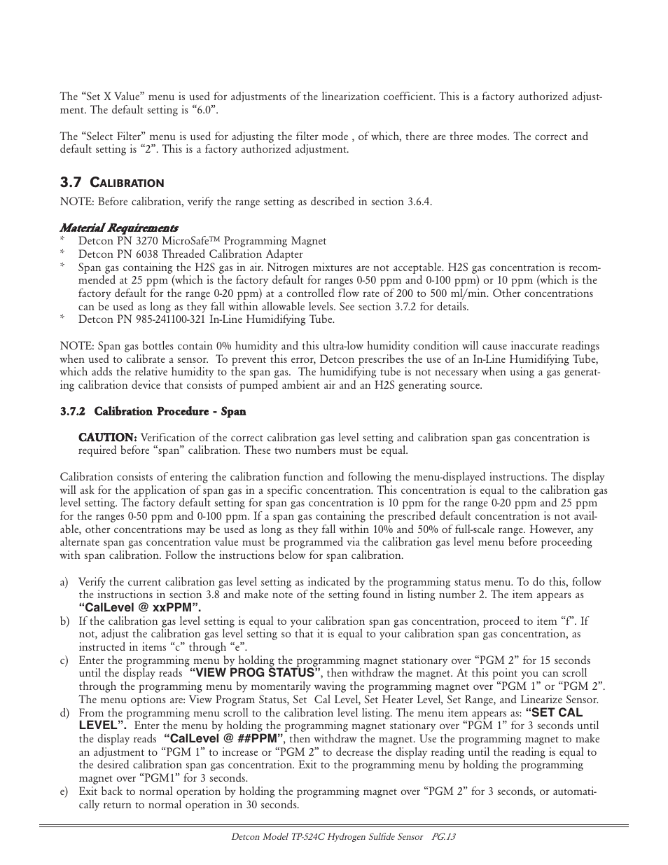 Detcon TP-524C User Manual | Page 13 / 20