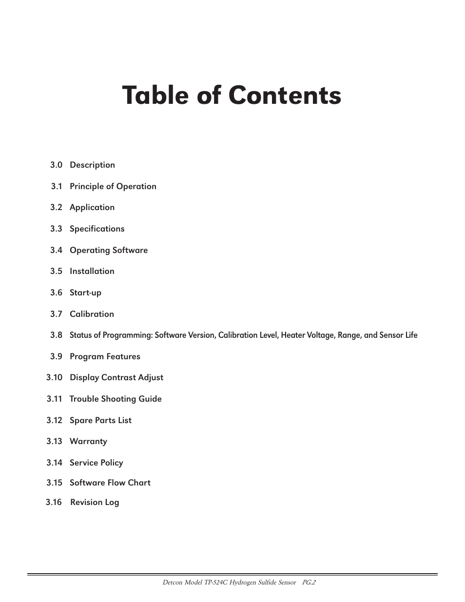 Detcon TP-524C User Manual | Page 2 / 20