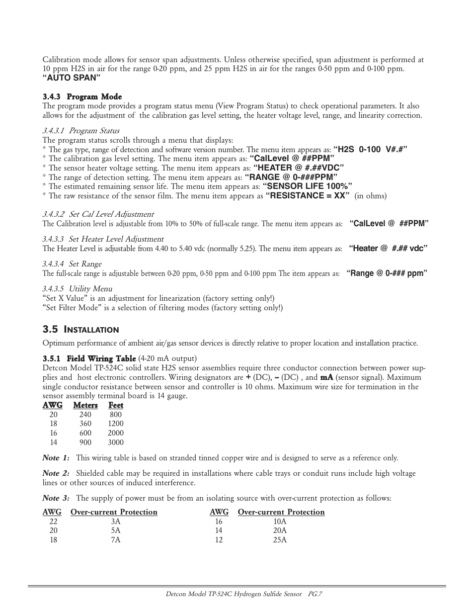 Detcon TP-524C User Manual | Page 7 / 20