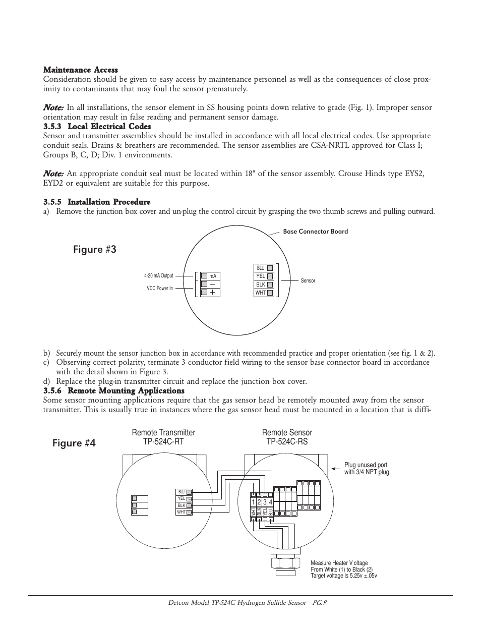 Figure #4, Figure #3 | Detcon TP-524C User Manual | Page 9 / 20