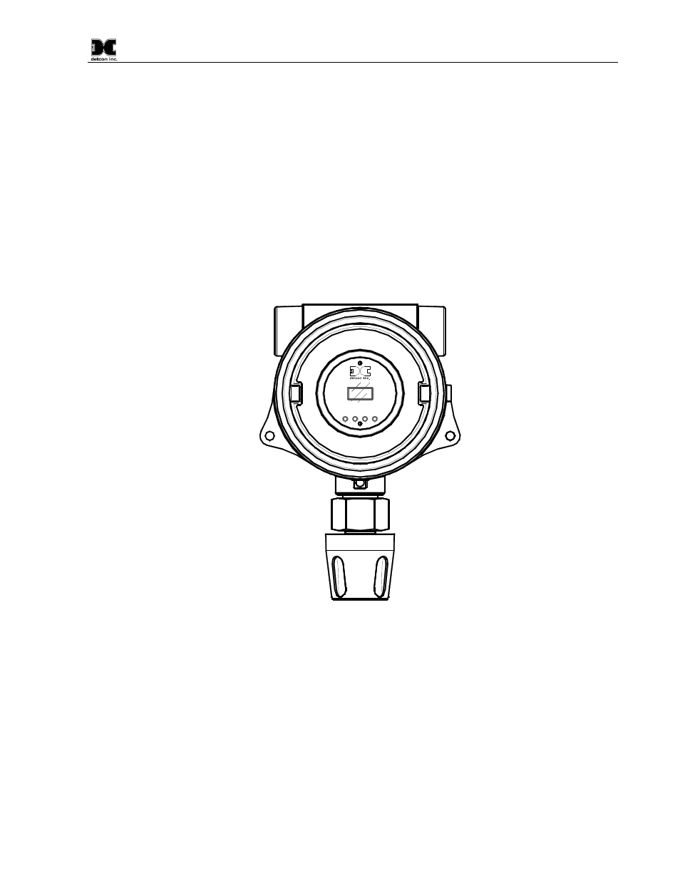 Introduction, 1 description, Figure 1 sensor assembly front view | Detcon FP-524D INSTRUCTION MANUAL User Manual | Page 5 / 43